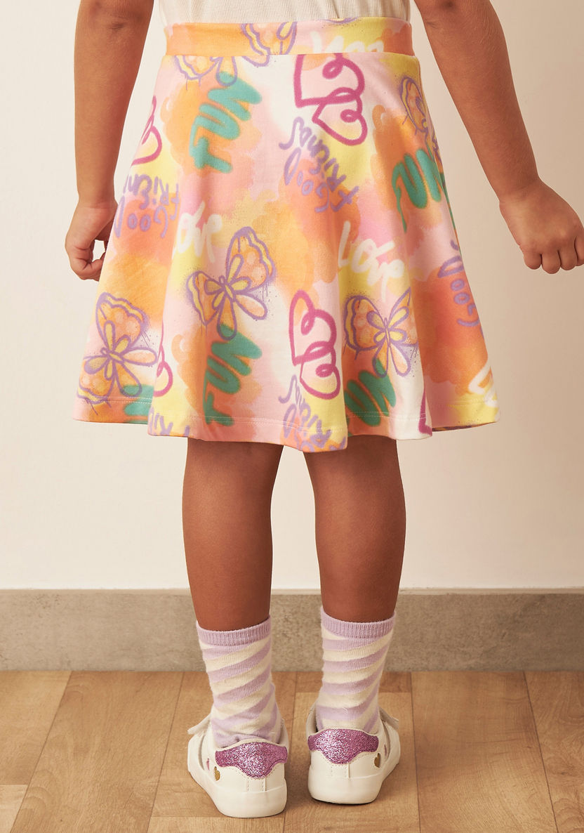 Juniors Printed Knee Length Skirt - Set of 2-Skirts-image-2