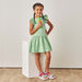 Juniors Unicorn Print A-line Dress with Ruffled Sleeves-Dresses%2C Gowns and Frocks-thumbnail-0
