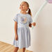 Juniors Printed Dress with Short Sleeves-Dresses%2C Gowns and Frocks-thumbnailMobile-1