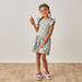 Juniors All-Over Unicorn Print A-line Dress with Ruffled Sleeves-Dresses%2C Gowns and Frocks-thumbnailMobile-0
