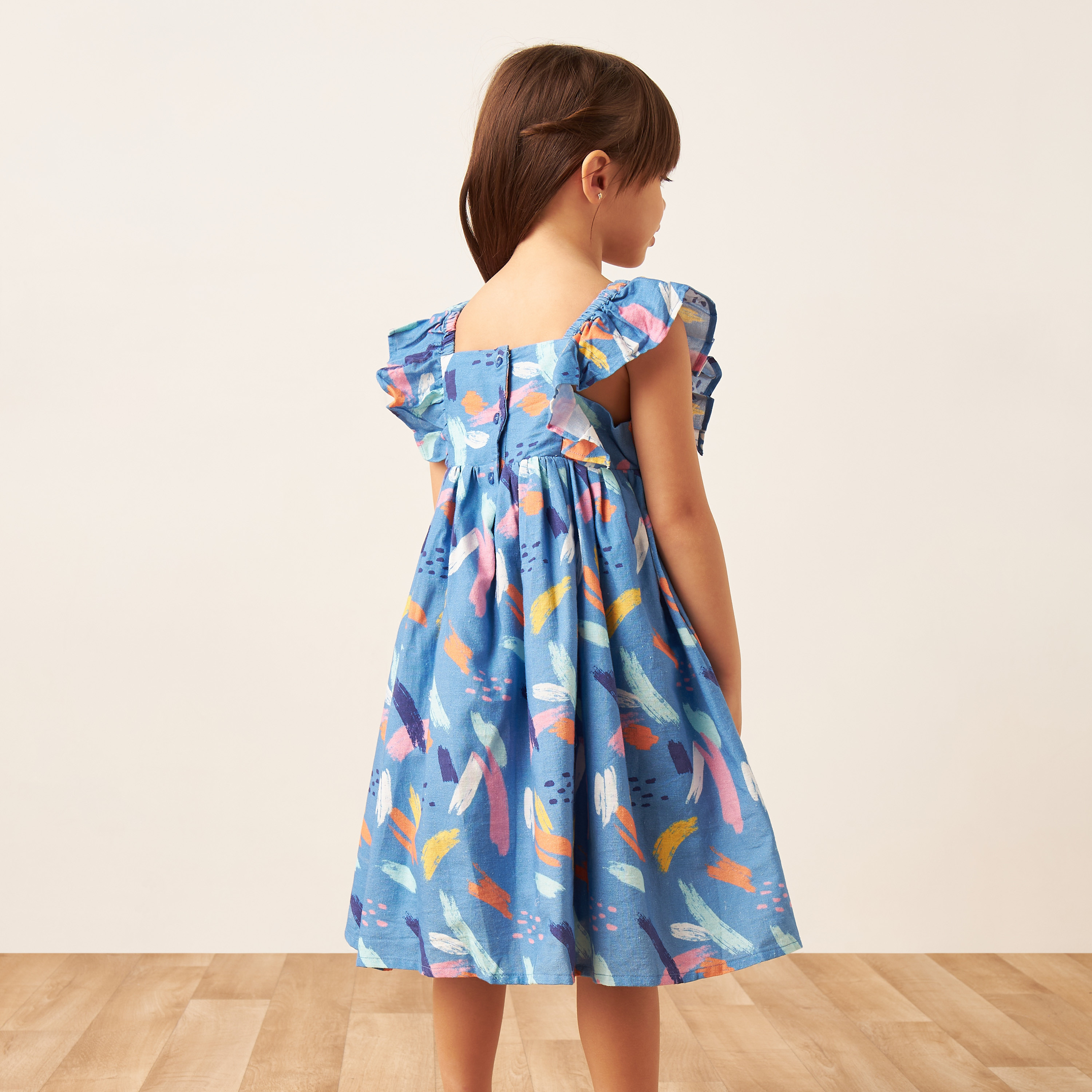 Juniors All-Over Print Sleeveless Dress-girls-clothing-dressesandjumpsuits-image-3