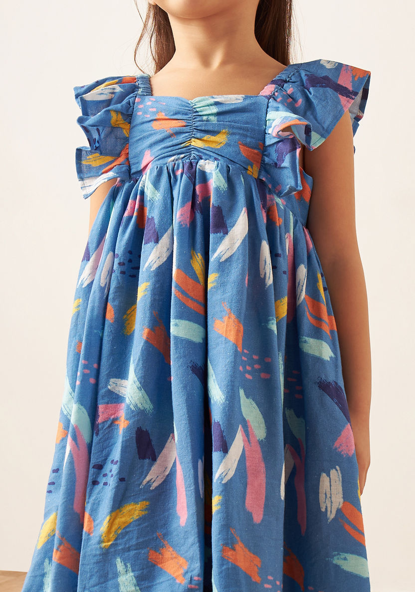 Juniors All-Over Print Sleeveless Dress-Dresses%2C Gowns and Frocks-image-3
