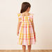 Juniors Checked Sleeveless Fit and Flare Dress with Ruffles-Dresses%2C Gowns and Frocks-thumbnailMobile-2