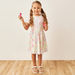 Juniors All-Over Print Dress with Round Neck and Short Sleeves-Dresses%2C Gowns and Frocks-thumbnail-0
