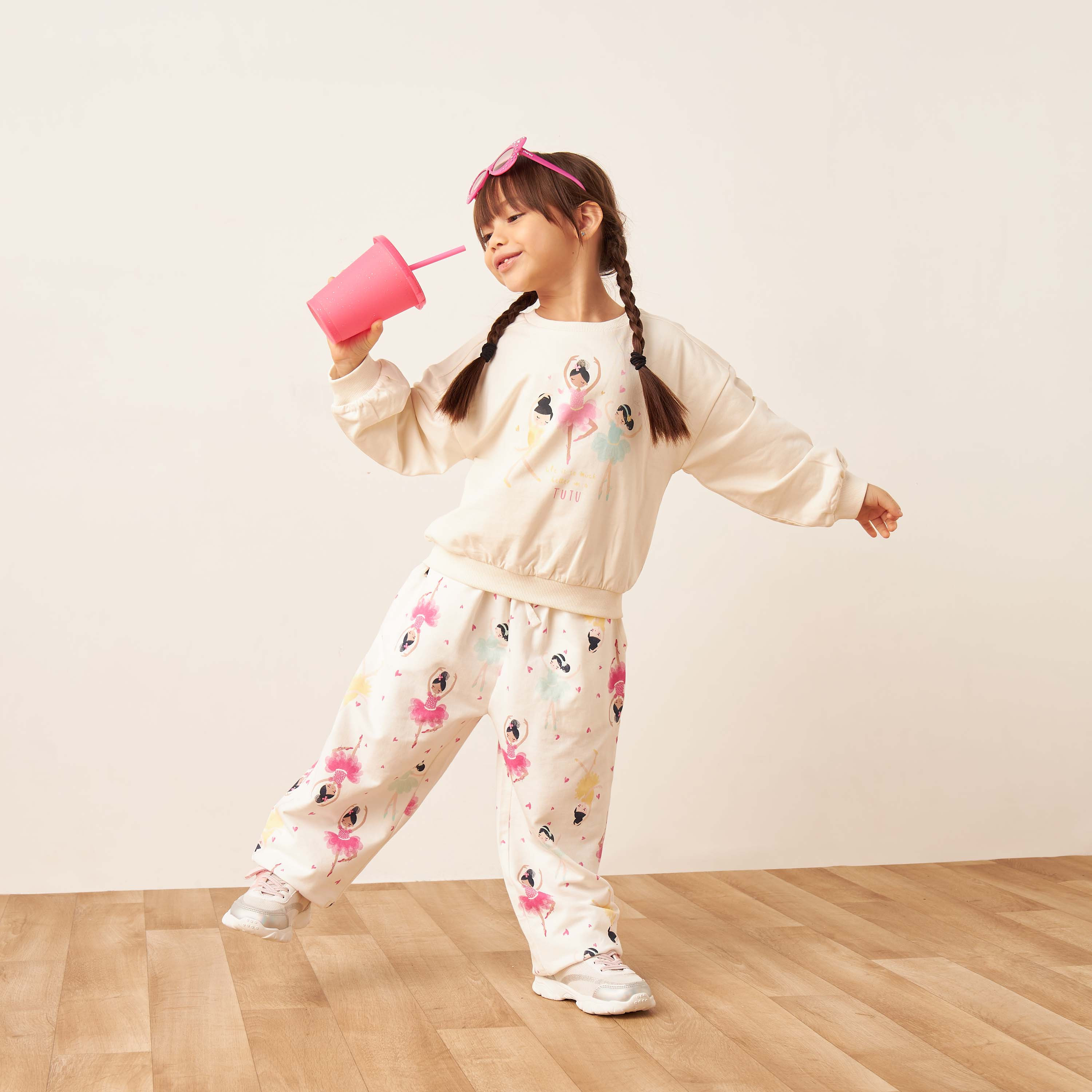 سويت شيرت بأكمام طويلة وطبعات باليرينا من جونيورز-baby-girls-clothing-winterwear-sweatshirts-image-2