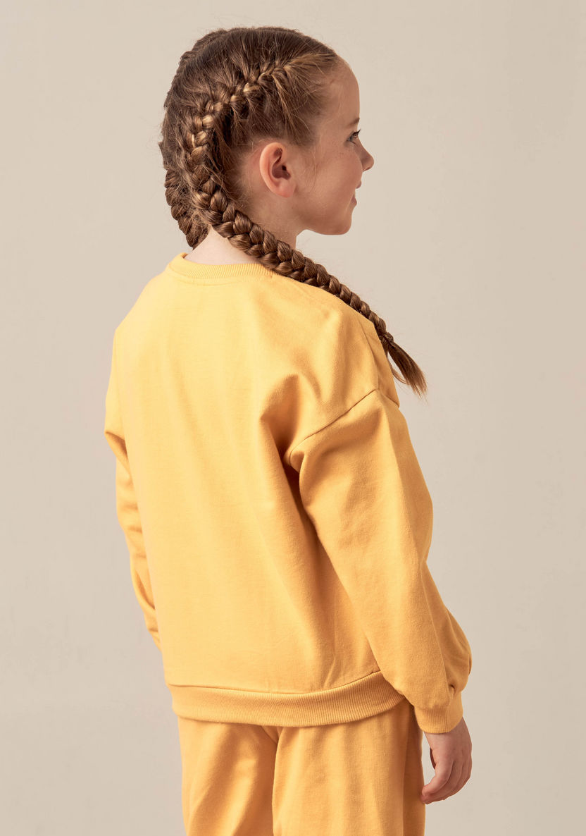Juniors Printed Sweatshirt with Long Sleeves-Sweatshirts-image-3