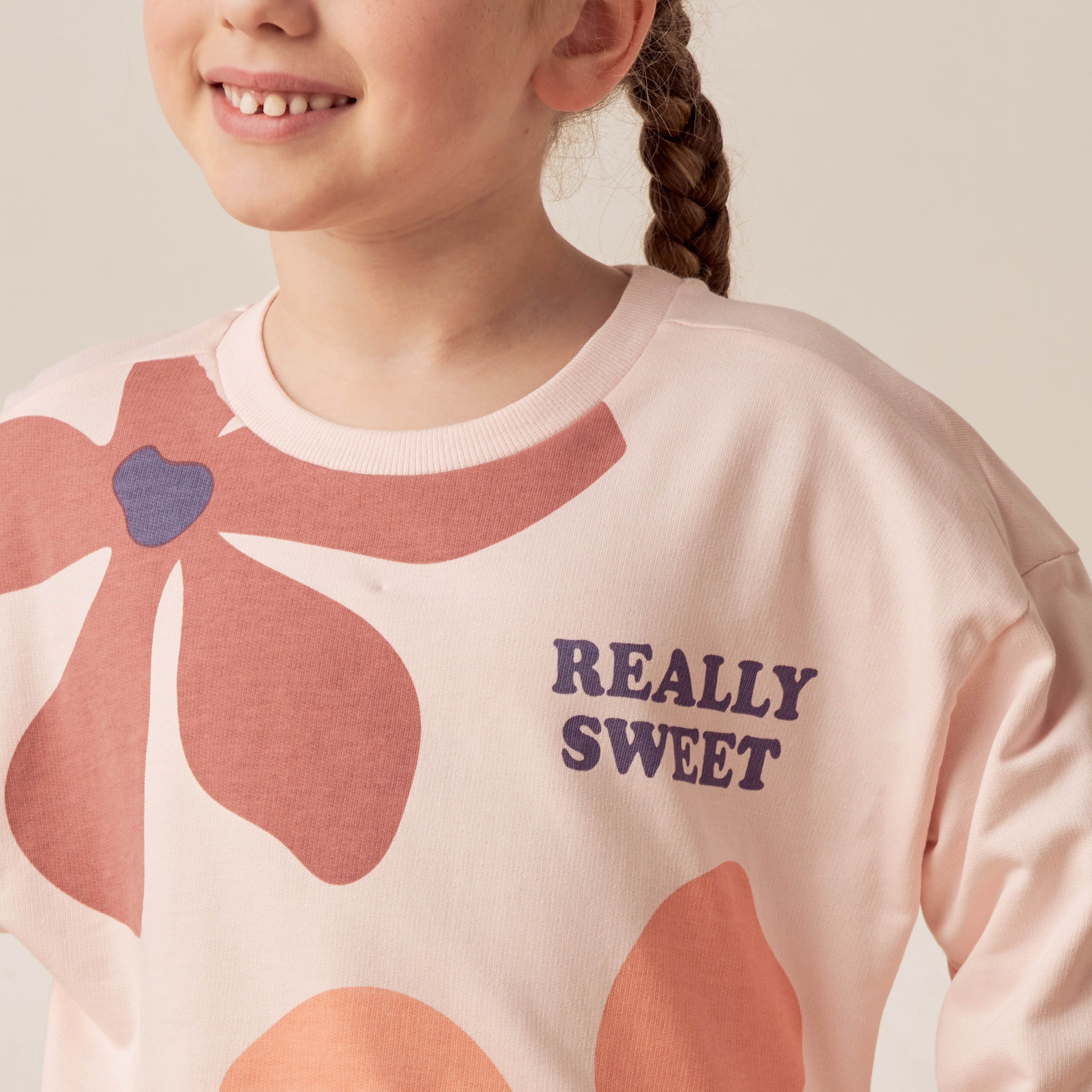 Juniors Printed Sweatshirt with Long Sleeves-girls-clothing-sweatshirts-image-3