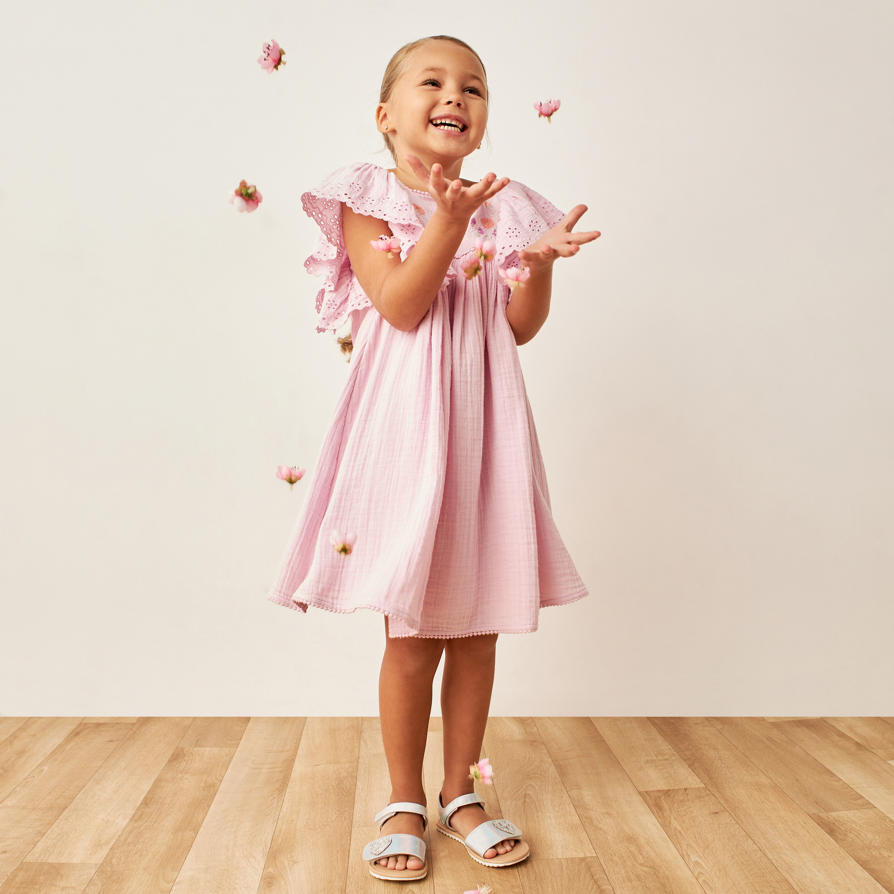 فستان مطرّز بأكمام واسعة من إليجو-girls-clothing-dressesandjumpsuits-image-2
