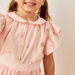 Eligo Floral Embroidered Peter Pan Collar Top with A-line Skirt Set-Clothes Sets-thumbnailMobile-4