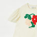Lee Cooper Floral Embroidered T-shirt with Short Sleeves-T Shirts-thumbnailMobile-2