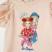 Lee Cooper Printed T-shirt with Schiffle Detail Puff Sleeves-T Shirts-thumbnailMobile-1