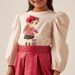 Juniors Graphic Print T-shirt and Box Pleats Skirt Set-Clothes Sets-thumbnailMobile-4