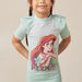 Disney Ariel Print Swimsuit with Short Sleeves and Ruffle Detail-Swimwear-thumbnail-2