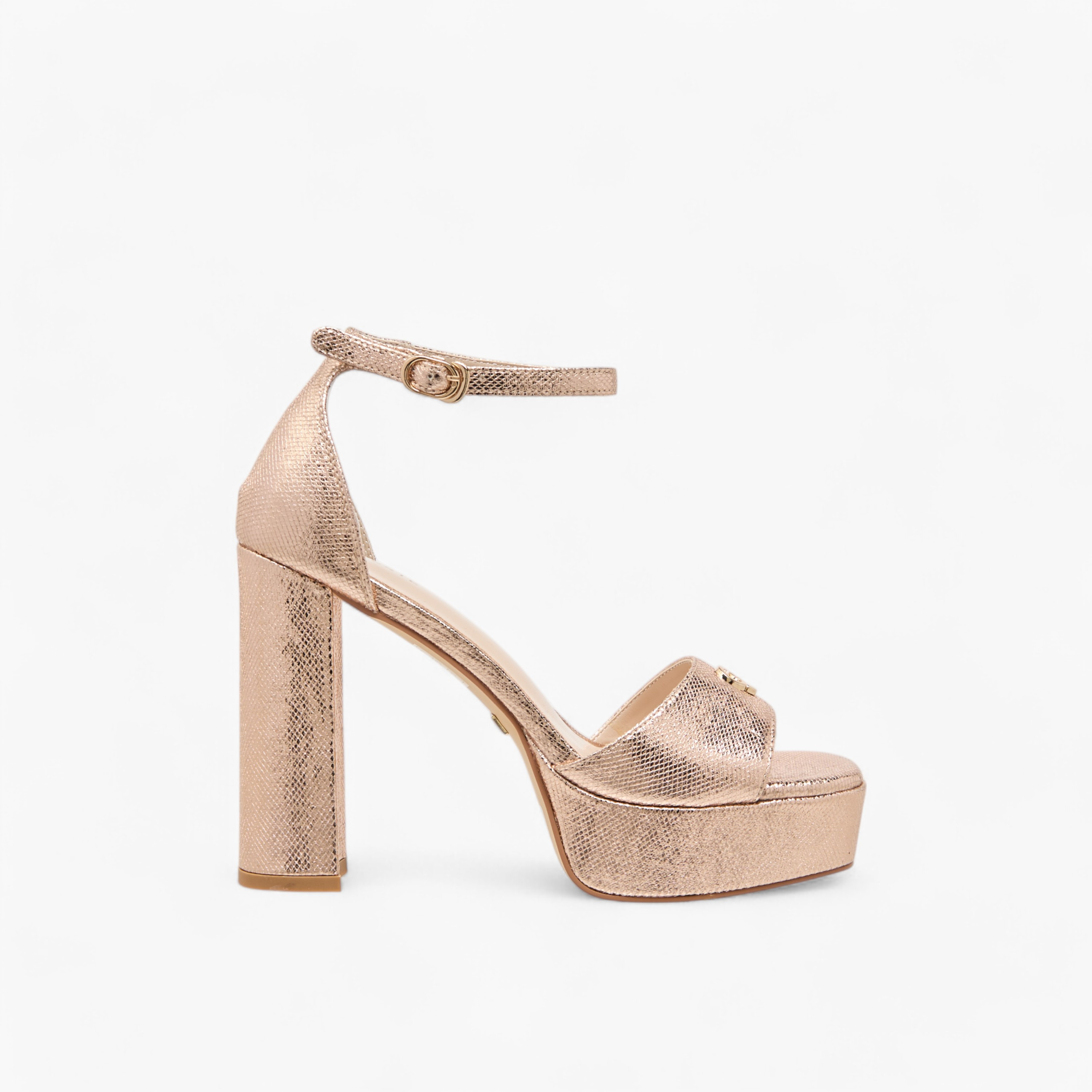 Celeste Women's Textured Strap Sandals with Buckle Closure-women-shoes-sandals-heeled-image-3