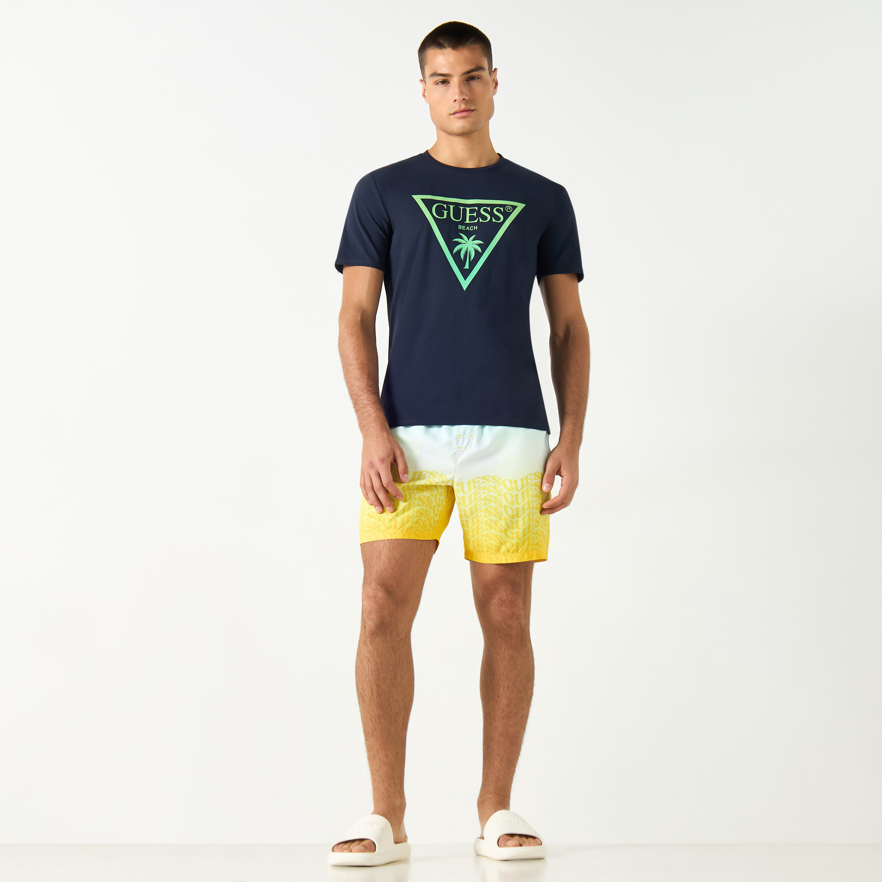 Guess Graphic Print Short Sleeves T-shirt with Crew Neck-men-clothing-tshirtsandpolos-tshirts-image-2