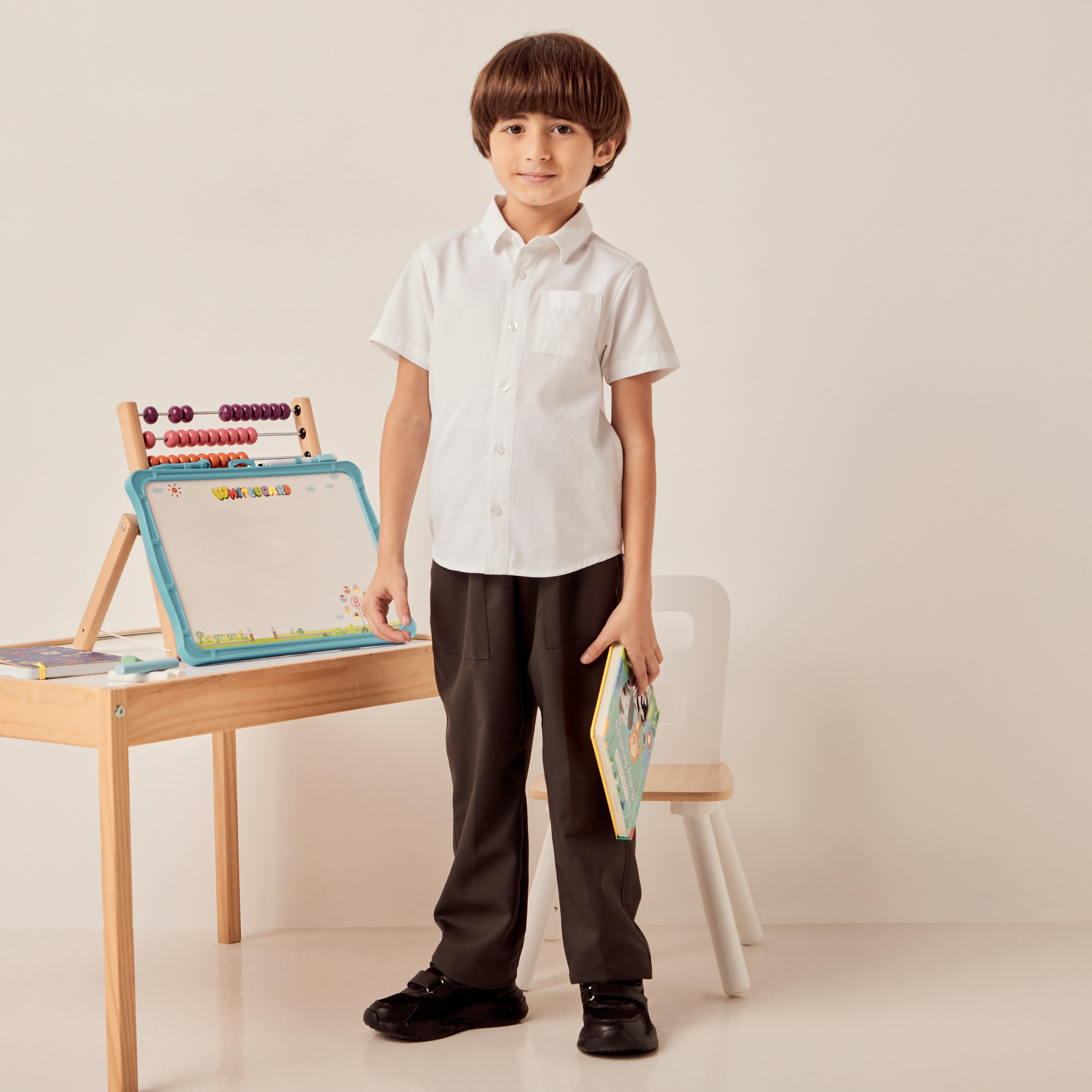 Buy Juniors Solid Pull On Pants with Pockets Online for Boys Centrepoint Kuwait