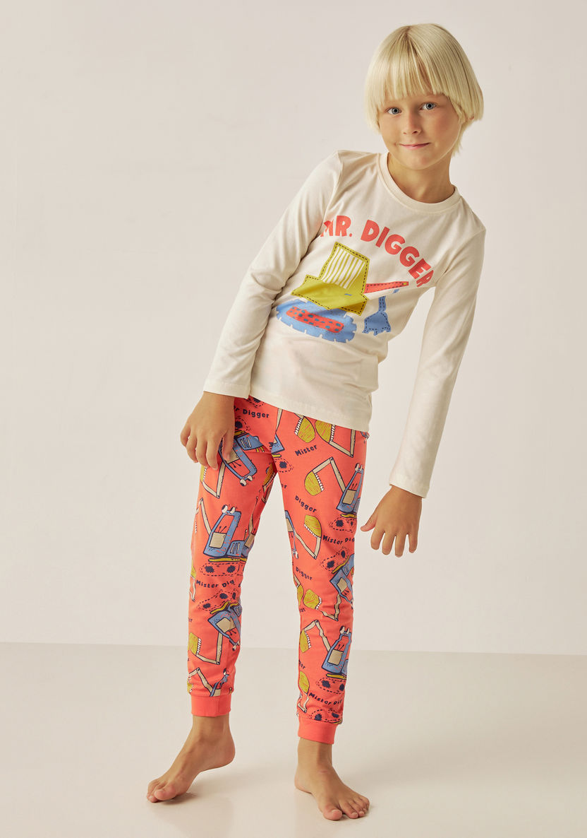 Juniors Printed T-shirts and Pyjamas - Set of 2-Pyjama Sets-image-5