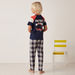 Juniors Cut and Sew T-shirt and Checked Pyjama Set-Nightwear-thumbnail-4
