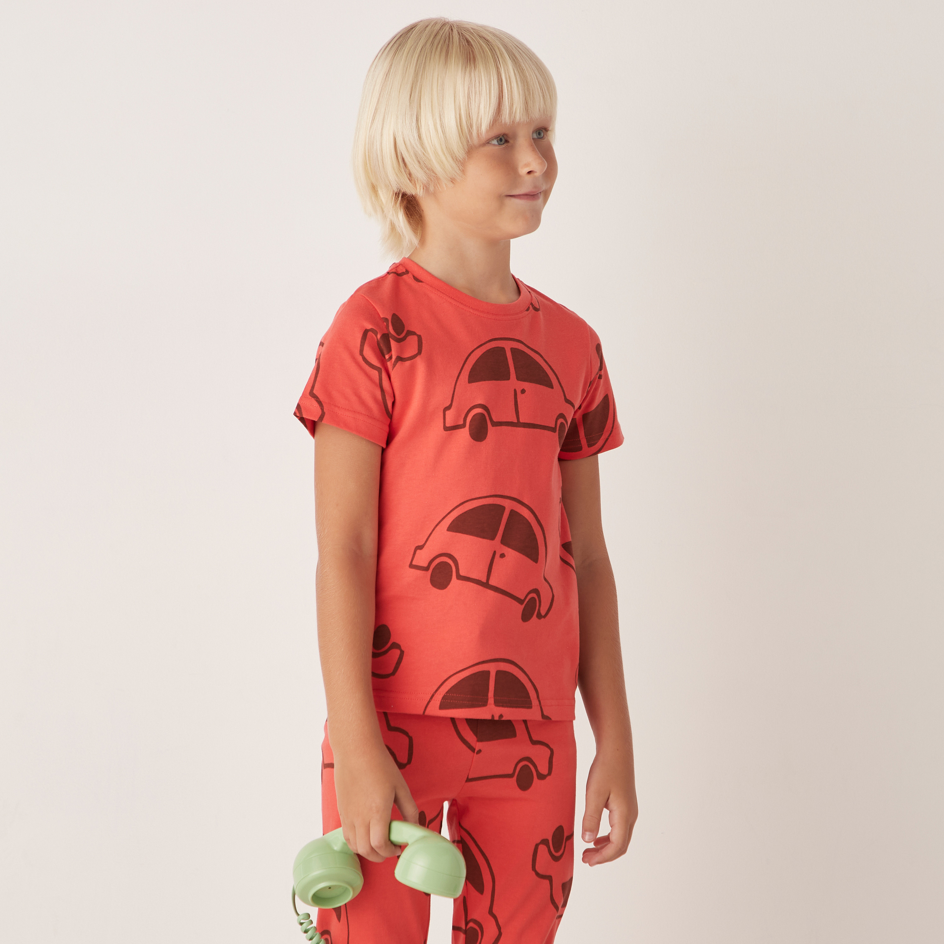 Juniors All-Over Print T-shirt and Pyjama - Set of 3-boys-clothing-nightwear-image-2