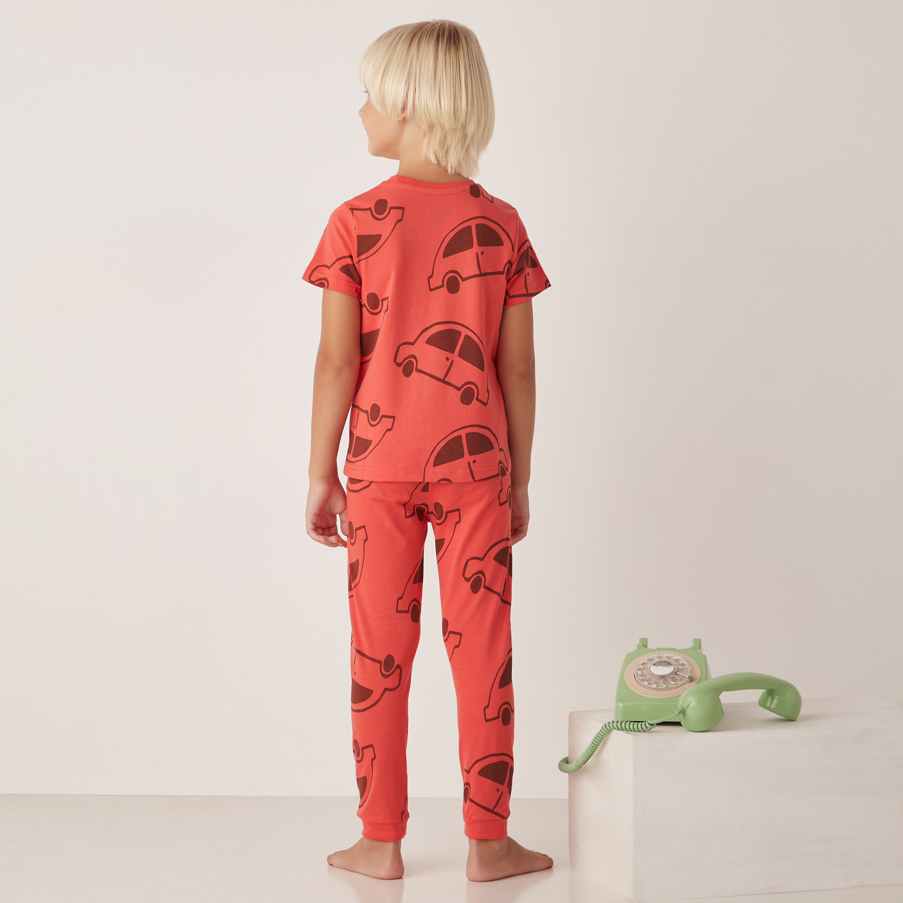 Juniors All-Over Print T-shirt and Pyjama - Set of 3-boys-clothing-nightwear-image-5