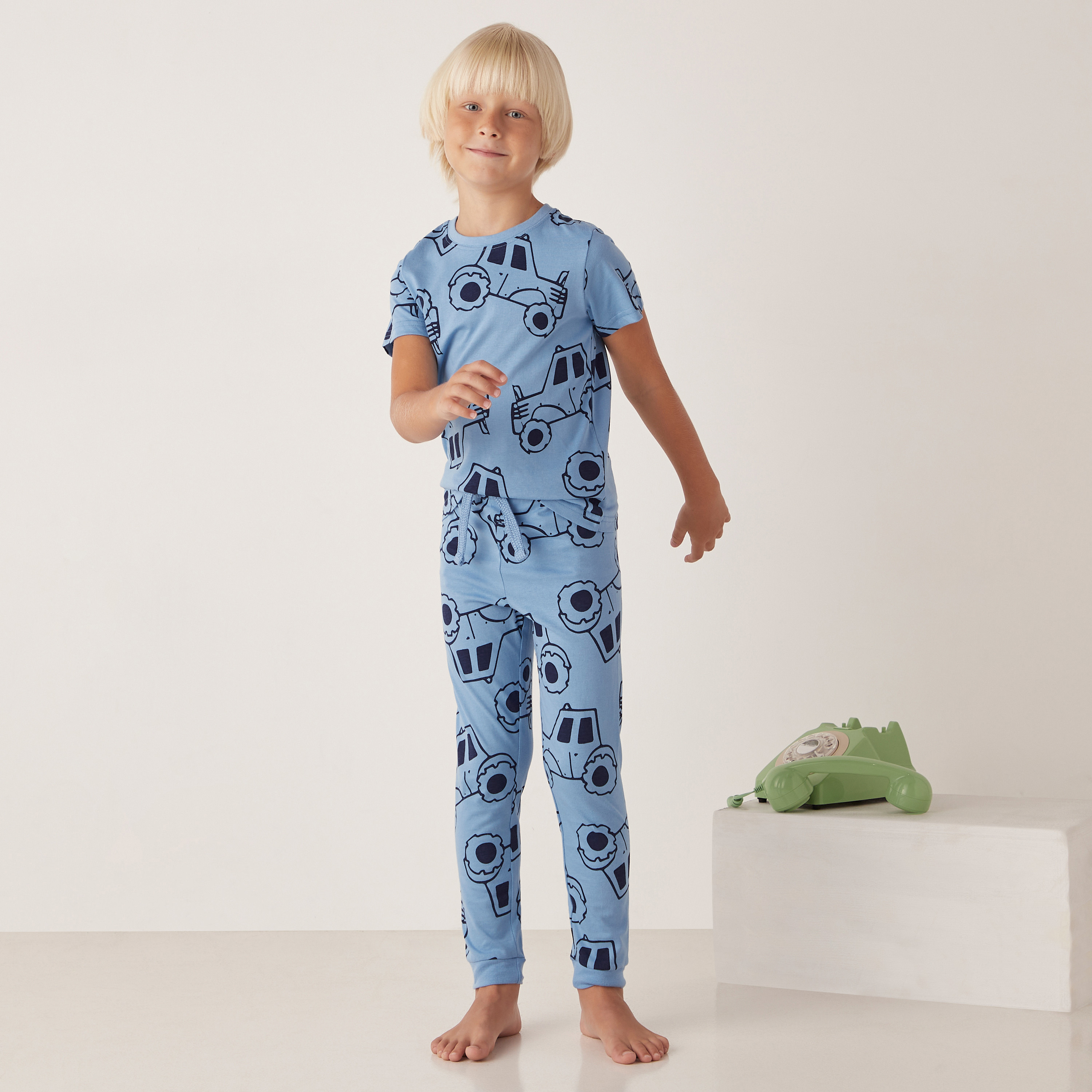 Juniors All-Over Print T-shirt and Pyjama - Set of 3-boys-clothing-nightwear-image-6