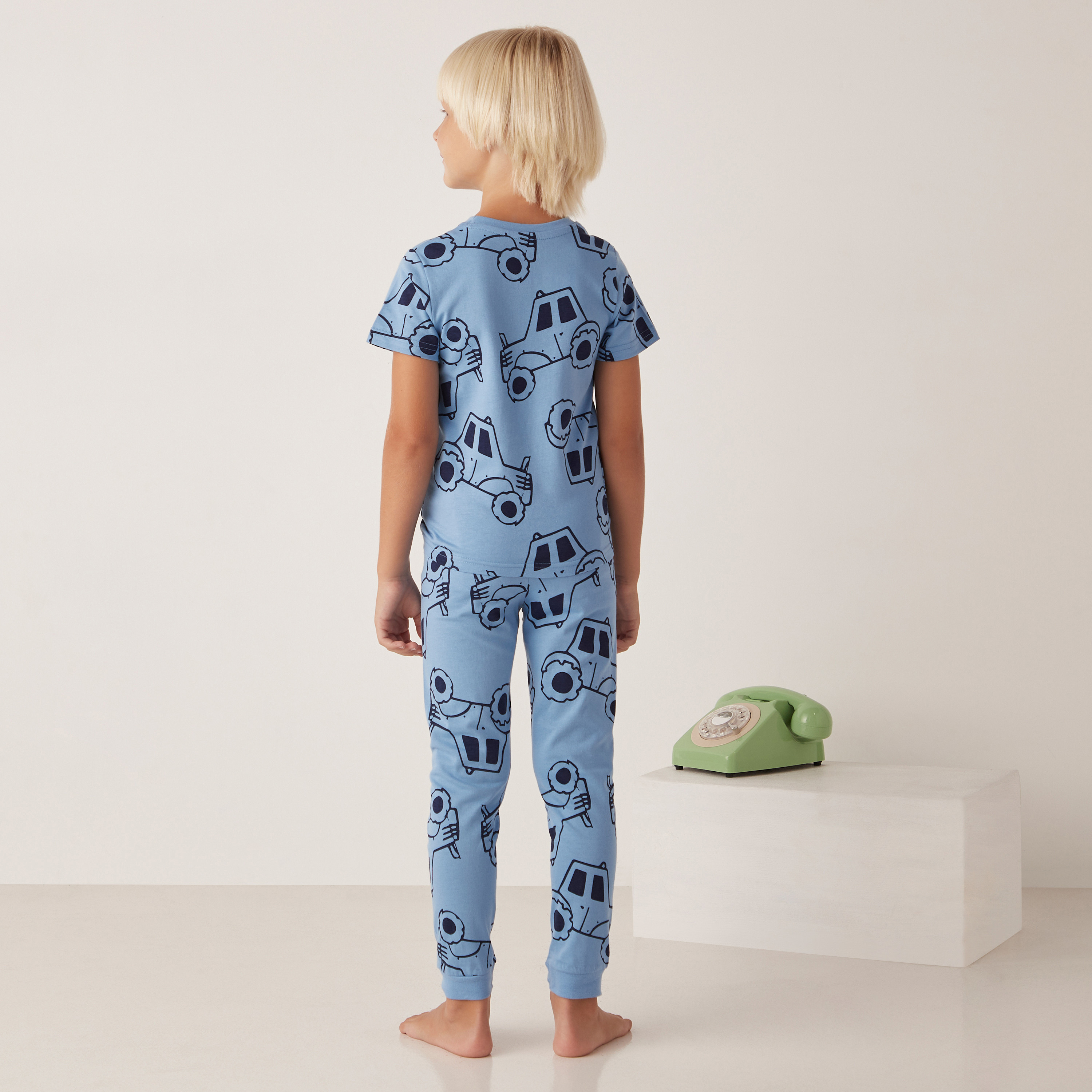 Juniors All-Over Print T-shirt and Pyjama - Set of 3-boys-clothing-nightwear-image-7