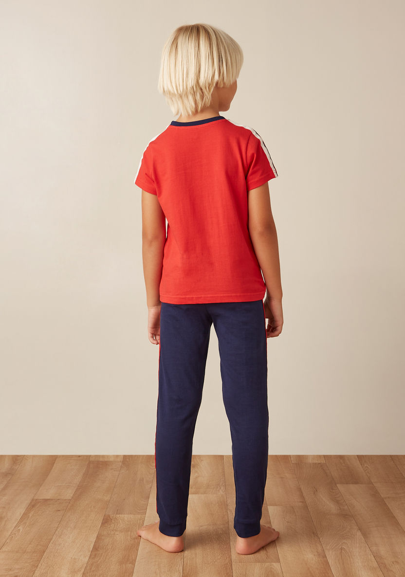 Juniors Short Sleeves T-shirt with Pyjamas - Set of 3-Nightwear-image-3