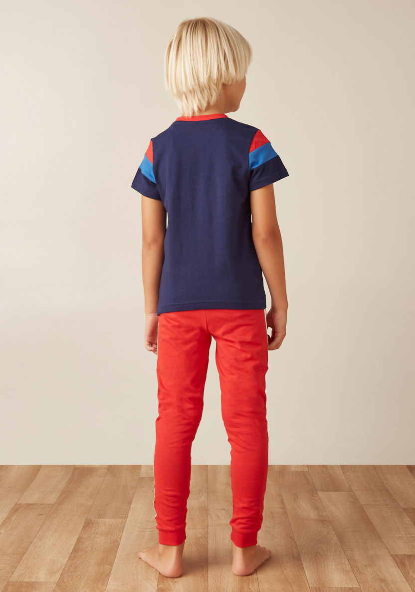Juniors Short Sleeves T-shirt with Pyjamas - Set of 3-Nightwear-image-8