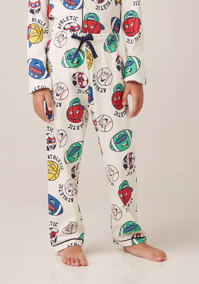 Juniors All-Over Print Shirt and Pyjama Set-Nightwear-image-4