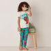 Juniors Graphic Print Crew neck T-shirt and Pyjama Set-Nightwear-thumbnail-0