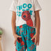 Juniors Graphic Print Crew neck T-shirt and Pyjama Set-Nightwear-thumbnail-3