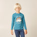 Juniors Dinosaur Print Long Sleeves T-shirt and Pyjama Set-Nightwear-thumbnail-1