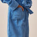Juniors Embroidered Bath Robe with Pockets and Tie-Up Belt-Towels and Flannels-thumbnailMobile-2