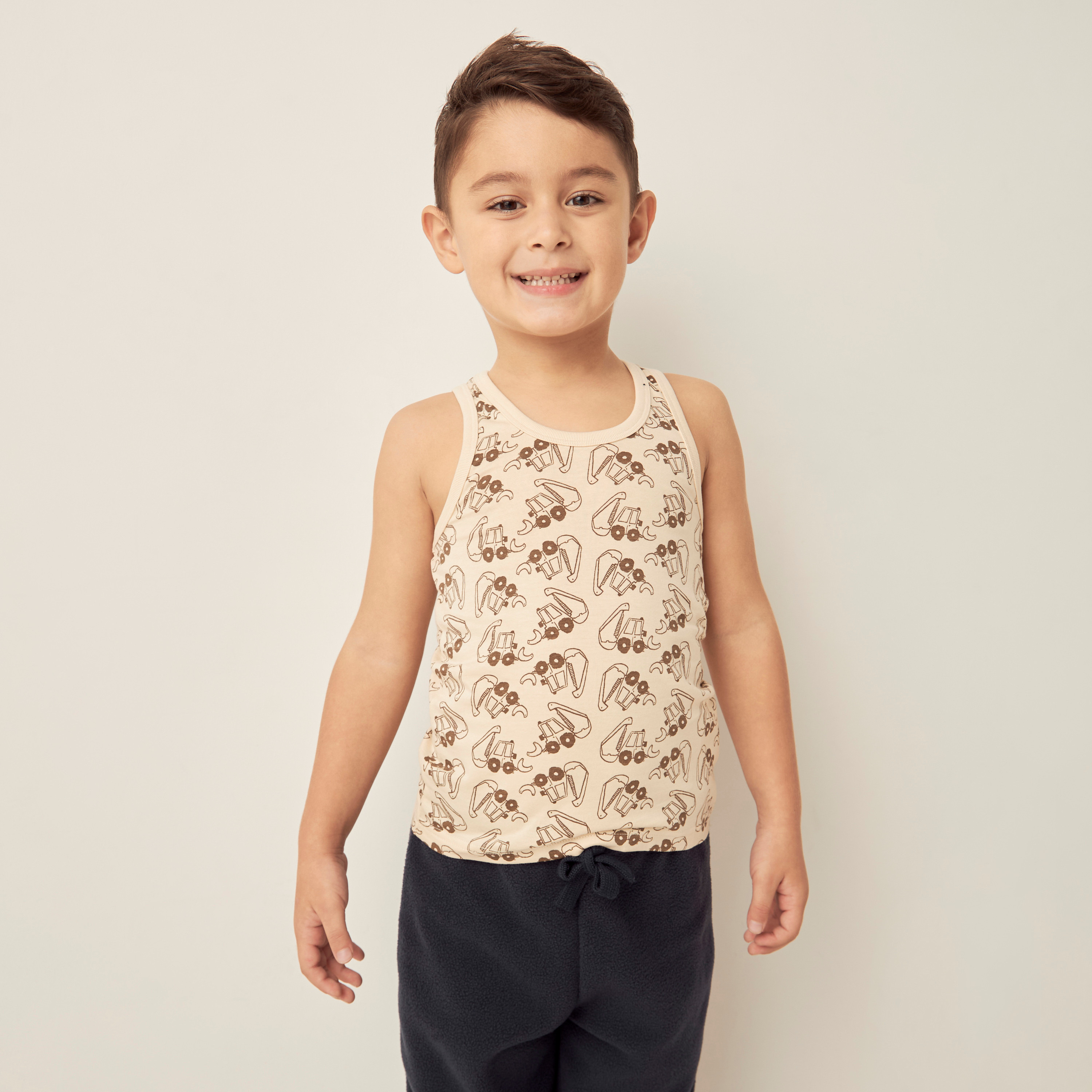 فيستات بطبعات سيارة من جونيورز - طقم من 3 قطع-baby-boys-clothing-innerwear-image-6