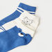Juniors Bear Print Ankle Length Socks - Set of 3-Socks-thumbnailMobile-2