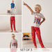 Spider-Man Print T-shirt and Pyjama - Set of 2-Pyjama Sets-thumbnailMobile-0