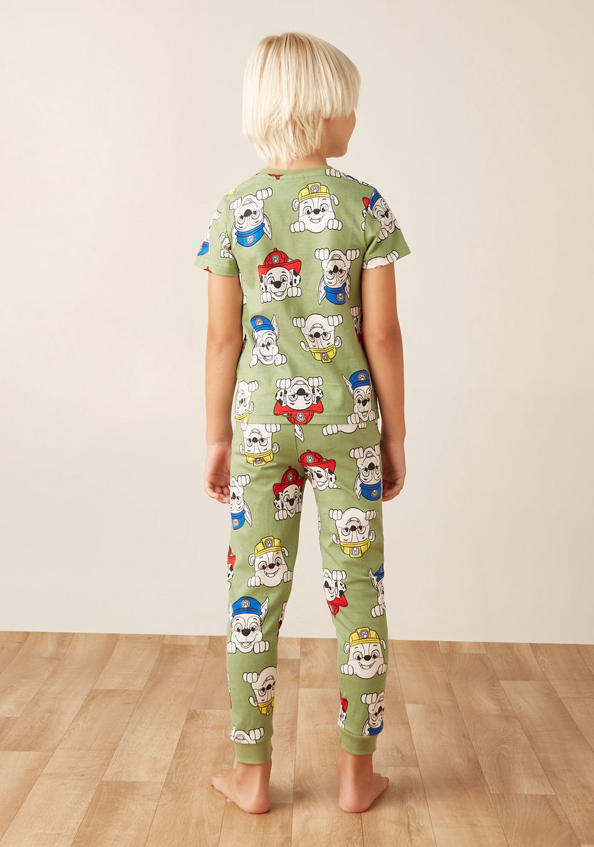 Paw Patrol Print T-shirts and Pyjamas - Set of 2-Pyjama Sets-image-6
