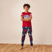 Juniors Printed T-shirt with Pyjamas - Set of 2-Nightwear-thumbnailMobile-1