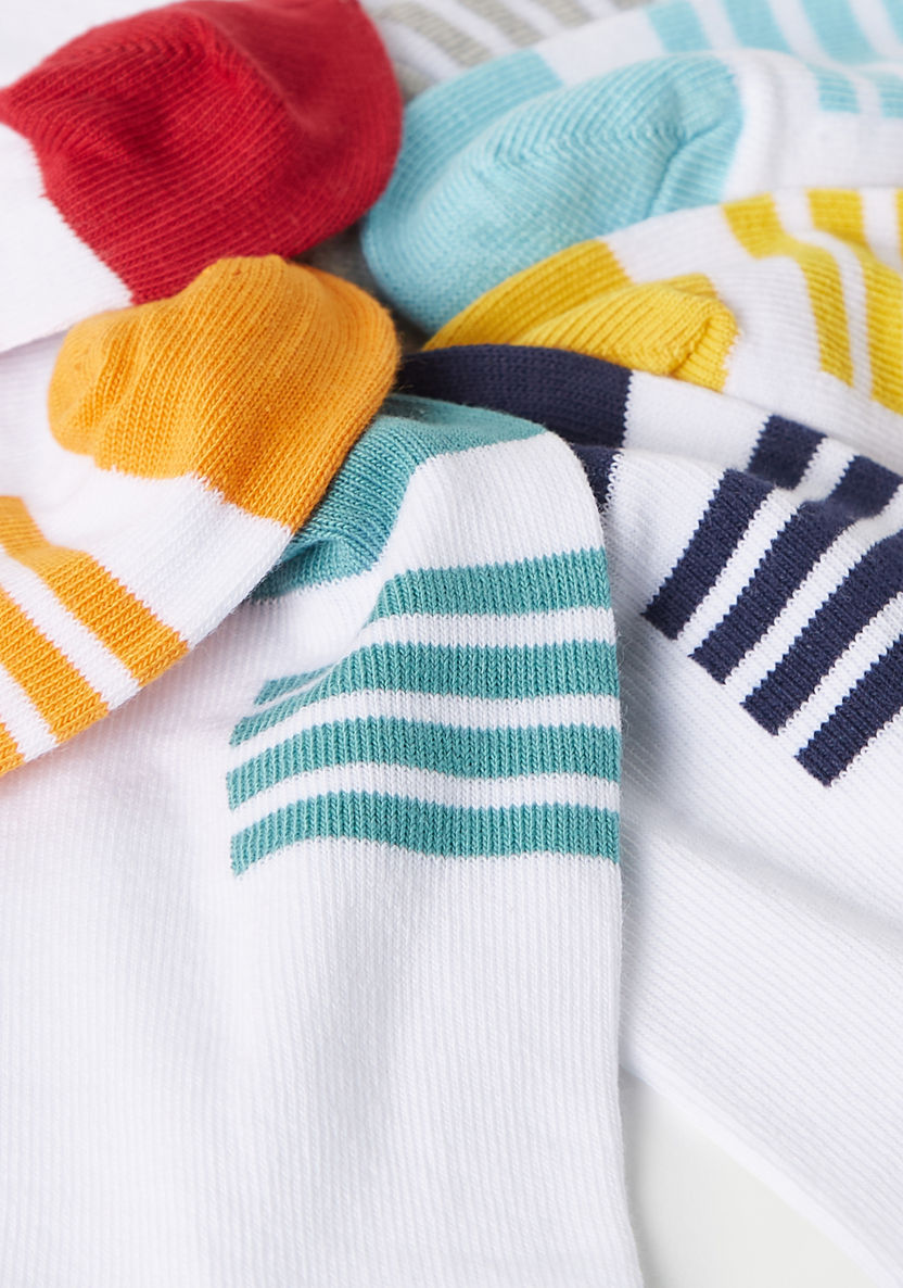 Juniors Colourblock Ankle Length Socks - Set of 7-Socks-image-3