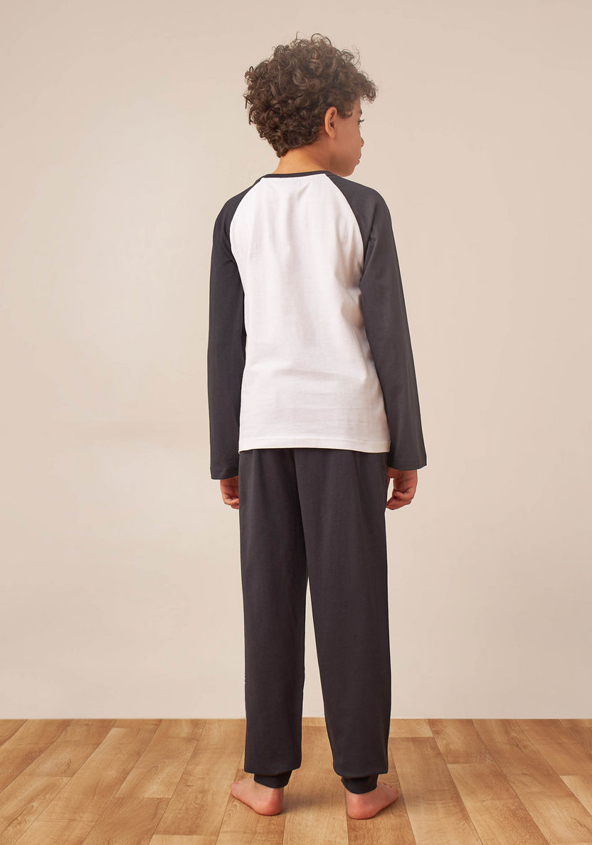 SEGA Sonic the Hedgehog Print T-shirt and Pyjama Set-Nightwear-image-4