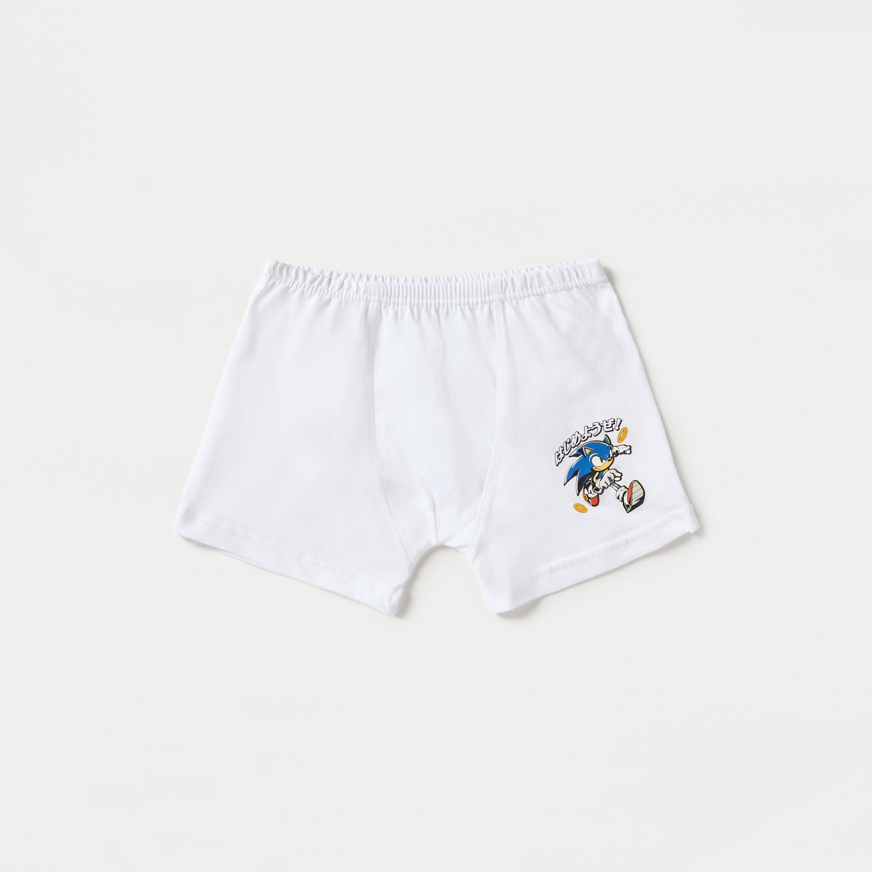 Sonic The Hedgehog Print Boxers with Elasticated Waistband - Set of 3-boys-clothing-innerwear-boxersandbriefs-image-4