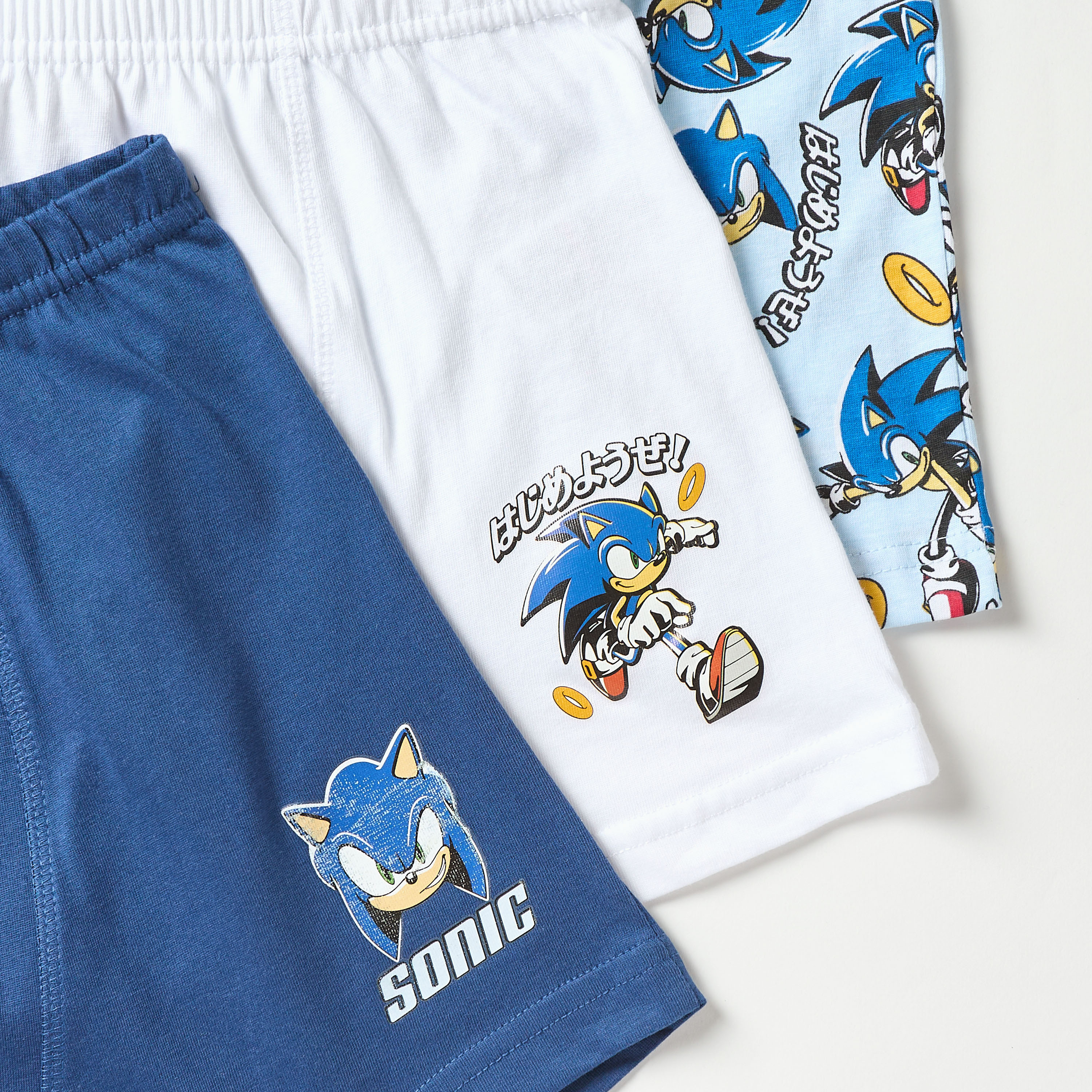 Sonic The Hedgehog Print Boxers with Elasticated Waistband - Set of 3-boys-clothing-innerwear-boxersandbriefs-image-6