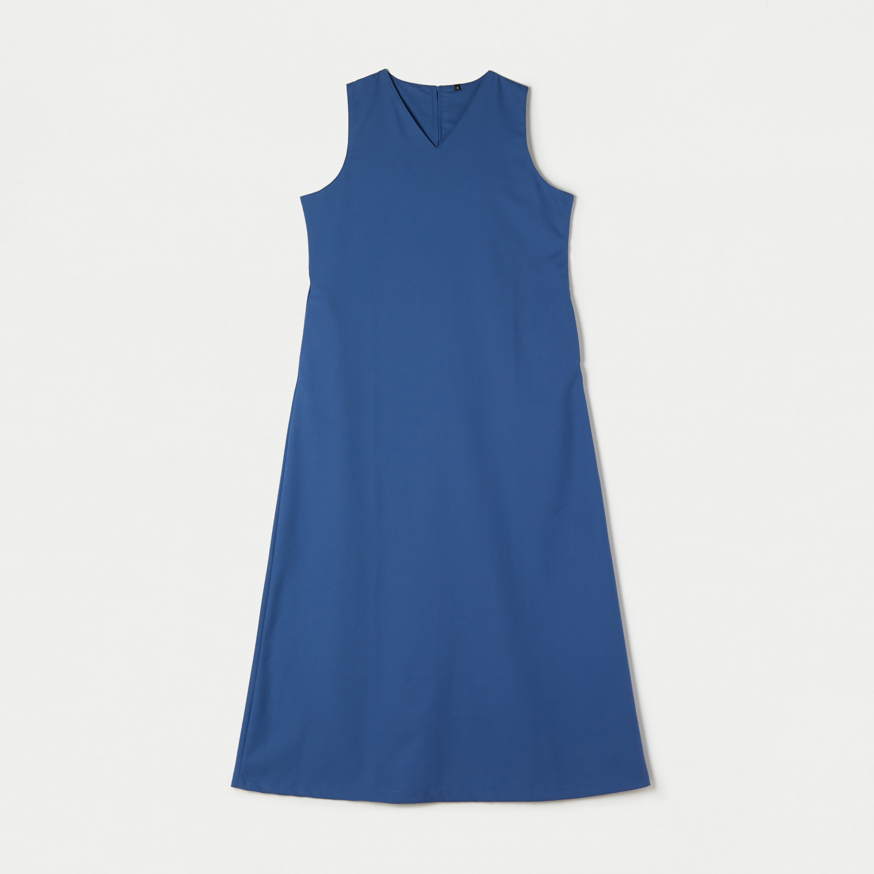 Juniors Solid Pinafore with V-neck and Zip Closure-girls-clothing-schoolwear-dresses-image-1
