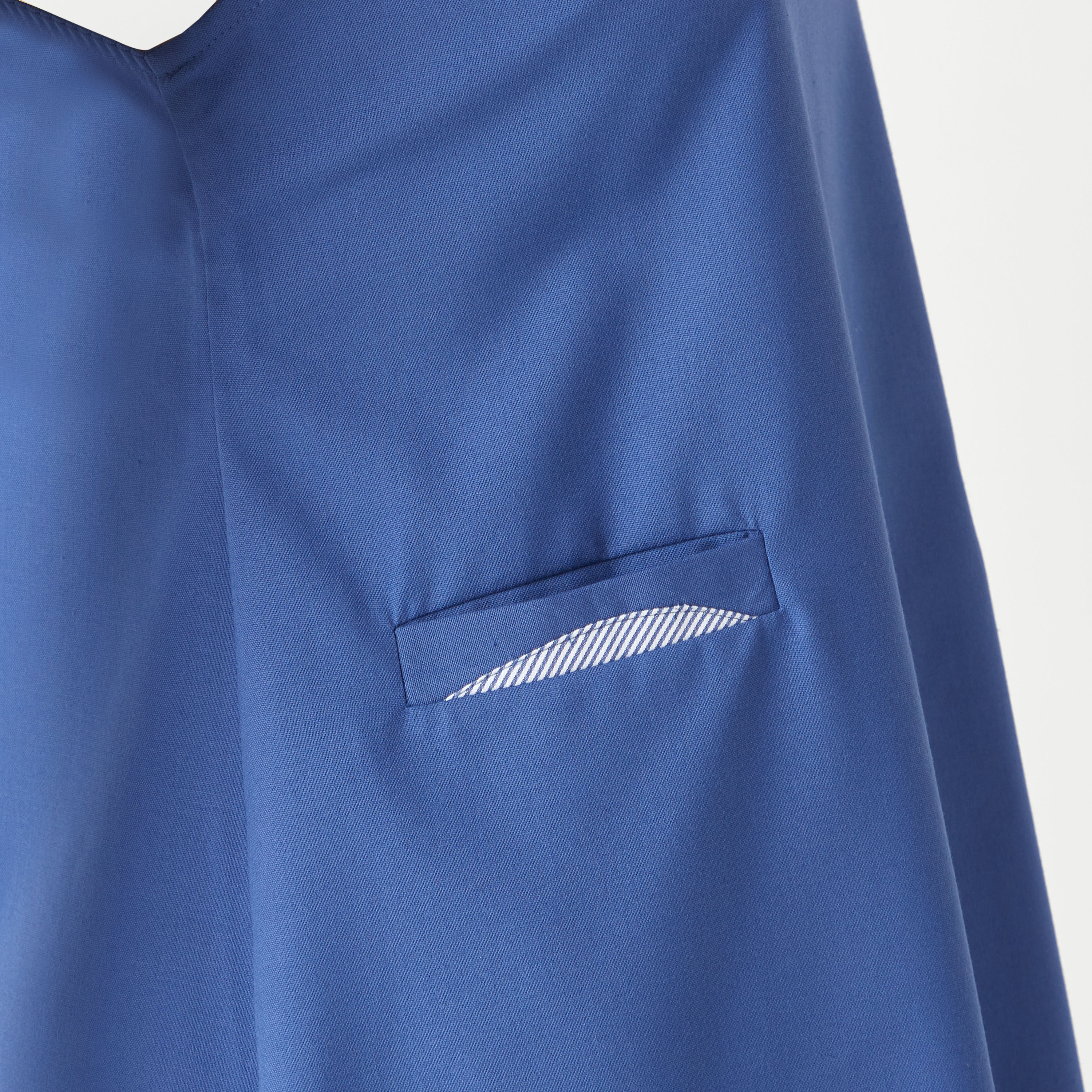 Juniors Solid Round Neck Pinafore with Zip Closure and Pockets-girls-clothing-schoolwear-dresses-image-3