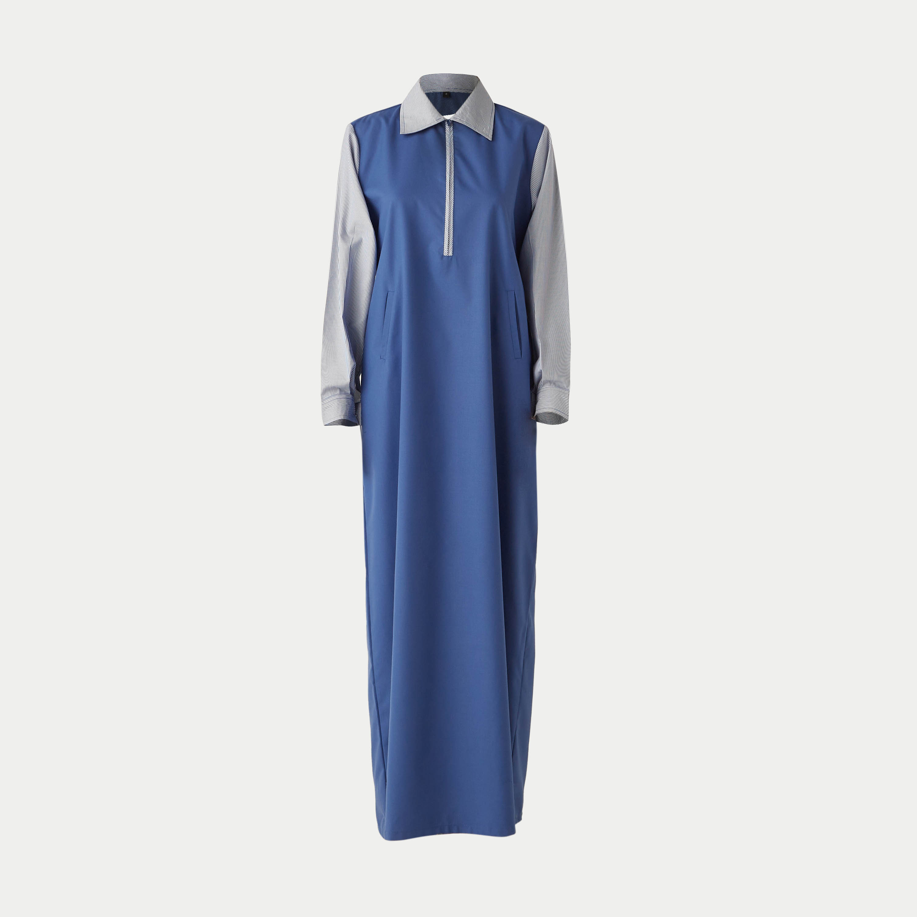 فستان بألواح وسحاب إغلاق وحزام ربط من جونيورز-girls-clothing-schoolwear-dresses-image-1