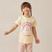 Juniors Unicorn Slogan Print Short Sleeves T-shirt and Elasticated Pyjama Set-Nightwear-thumbnailMobile-1