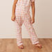 Juniors Checked Unicorn Embroidered Top and Pyjama Set-Pyjama Sets-thumbnailMobile-3