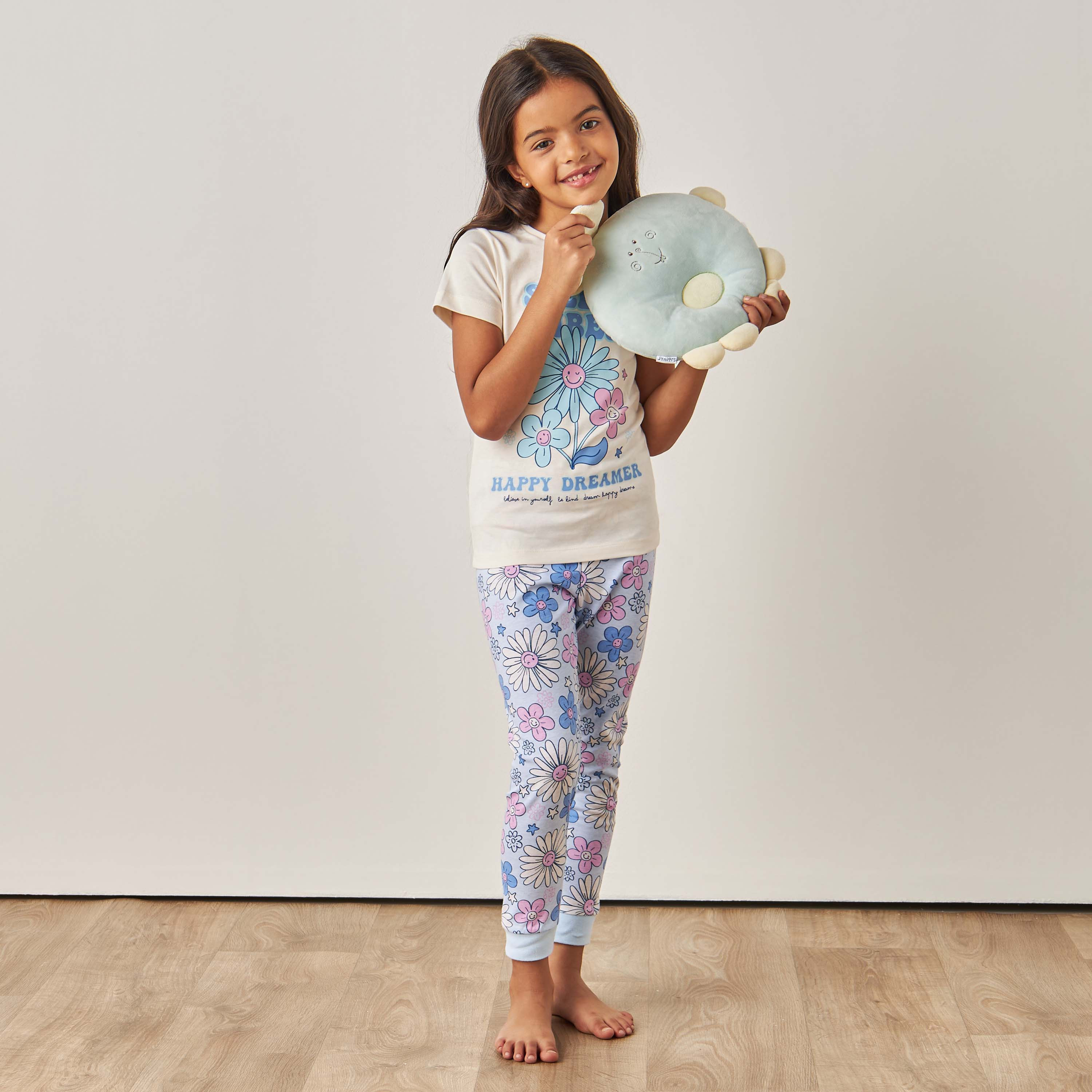 Juniors Printed T-shirts and Pyjamas - Set of 2-girls-clothing-nightwear-image-2