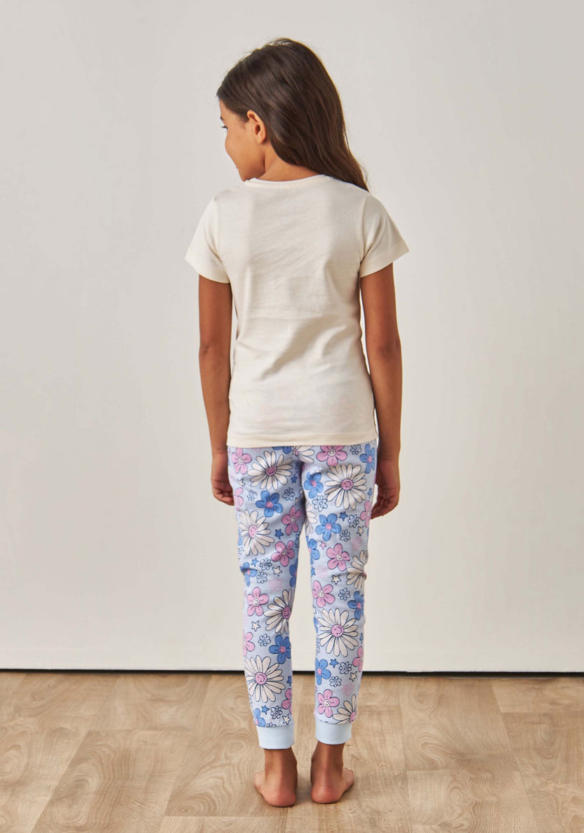 Juniors Printed T-shirts and Pyjamas - Set of 2-Nightwear-image-5