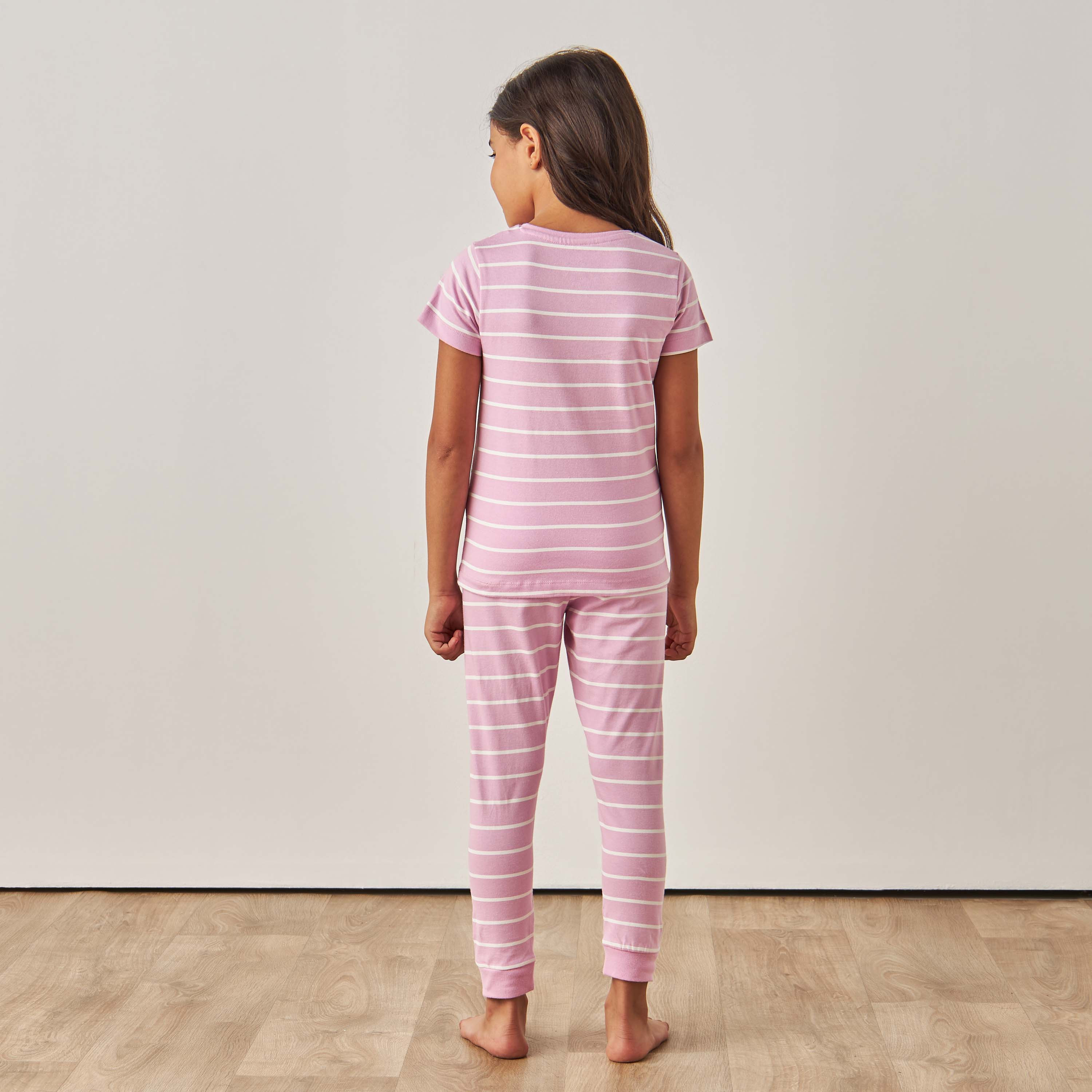Juniors Printed T-shirts and Pyjamas - Set of 2-girls-clothing-nightwear-image-8
